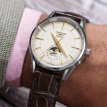  Longines Flagship Heritage MOONPHASE NEW FULL SET 