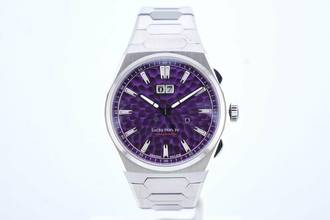  Lucky Harvey Hammer Patern Chiming - Purple Dial - Chiming Hour - Unworn - Box+Papers Chime 2025 