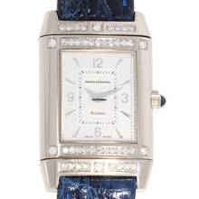 Thumbnail von Jaeger-LeCoultre Reverso Damenarmbanduhr Reverso Joaillerie mit Diamanten und Brillanten Quarz aus 750 Weissgold / Stahl Fullset