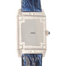 Thumbnail von Jaeger-LeCoultre Reverso Damenarmbanduhr Reverso Joaillerie mit Diamanten und Brillanten Quarz aus 750 Weissgold / Stahl Fullset