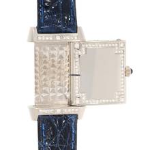 Thumbnail von Jaeger-LeCoultre Reverso Damenarmbanduhr Reverso Joaillerie mit Diamanten und Brillanten Quarz aus 750 Weissgold / Stahl Fullset