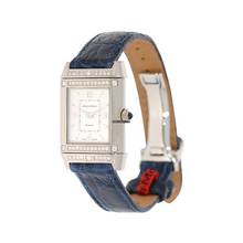 Thumbnail von Jaeger-LeCoultre Reverso Damenarmbanduhr Reverso Joaillerie mit Diamanten und Brillanten Quarz aus 750 Weissgold / Stahl Fullset