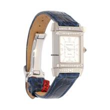 Thumbnail von Jaeger-LeCoultre Reverso Damenarmbanduhr Reverso Joaillerie mit Diamanten und Brillanten Quarz aus 750 Weissgold / Stahl Fullset