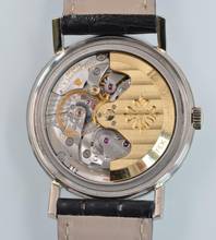 Thumbnail von Patek Philippe Calatrava Date 3445 Oversize slate grey dial white gold 18KT 1967's </h1>