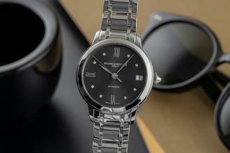  Baume & Mercier Classima Diamanten Stahl Automatik Damenuhr Ref. MOA10610 B&P 