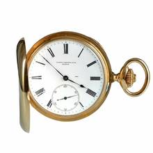 Thumbnail von Patek Philippe Pocket hunter bassine-style 51 MM porcelain dial rose gold 18KT 1891
