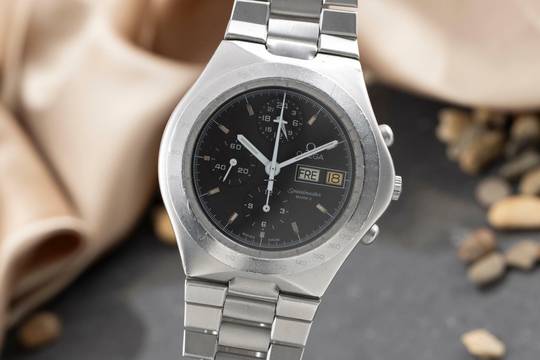  Omega Speedmaster Mark V German Version Stahl Automatik Ref. 376.0806 Vintage 