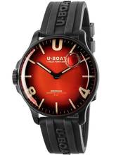  U-Boat 8697/B Darkmoon Red PVD Soleil Herrenuhr 44mm 5ATM 