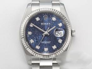 Thumbnail von Rolex Datejust 36 36mm 116234 Stahl Weissgold 750 Diamanten Automatik Stainless Steel 18kt White Gold Oyster-band Chronometer Blue Dial </h1>