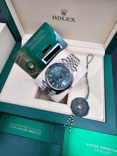Thumbnail von Rolex Datejust 41 41mm 126334-0028 Mint Green Jubilee Like New Condition Full Set 12-2025