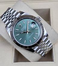 Thumbnail von Rolex Datejust 41 41mm 126334-0028 Mint Green Jubilee Like New Condition Full Set 12-2025