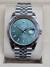 Thumbnail von Rolex Datejust 41 41mm 126334-0028 Mint Green Jubilee Like New Condition Full Set 12-2025