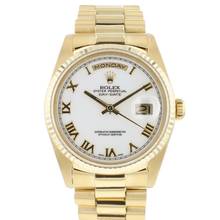  Rolex Day-Date 36 Yellow Gold White Roman Dial </h1> 