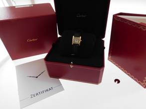 Thumbnail von Cartier Tank Française Lady 18 Karat Gelbgold mit Original Box und Schließe