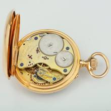 Thumbnail von A. Lange & Söhne Grosse Lange 1 18k Gold Qualität 1A Taschenuhr mit Zertifikat und Etui 1890 Grosses kal. 45 Werk Gewicht 109g.