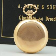 Thumbnail von A. Lange & Söhne Grosse Lange 1 18k Gold Qualität 1A Taschenuhr mit Zertifikat und Etui 1890 Grosses kal. 45 Werk Gewicht 109g.