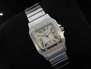 Thumbnail von Cartier Santos Galbée großes Modell 29 mm im Full Set Datum auf 6 Uhr Full Set aus 2000