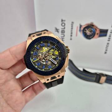  Hublot Big Bang Ferrari Unico Ferrari Brazil 25 Pieces Limited Edition Ouro Rosé 45mm 