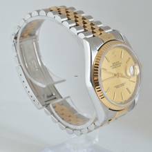 Thumbnail von Rolex Datejust 36 16233 Tapestry champagne dial Full Set TOP Condition 2000’s