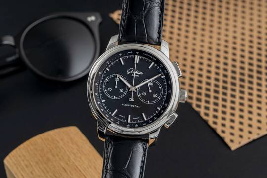  Glashütte Original Senator Chronograph XL Stahl Automatik Ref. 1-39-34-20-42-04  