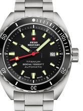  Swiss Military SMA34100.01 Diver Titanium Automatik Herrenuhr 42mm 30ATM 