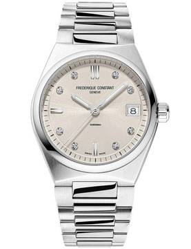  Frederique Constant FC-240BGD2NH6B Damenuhr Highlife Ladies Quartz 8 Diamonds Set 31mm 5ATM  