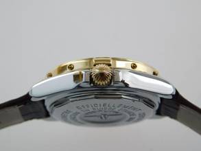 Thumbnail von Breitling Cockpit B-Class / Cockpit Lady Goldlünette und neuem Lederband im TOP Zustand 31 mm seltenes blaues Zifferblatt
