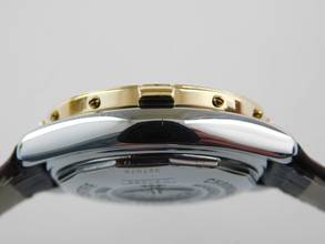 Thumbnail von Breitling Cockpit B-Class / Cockpit Lady Goldlünette und neuem Lederband im TOP Zustand 31 mm seltenes blaues Zifferblatt