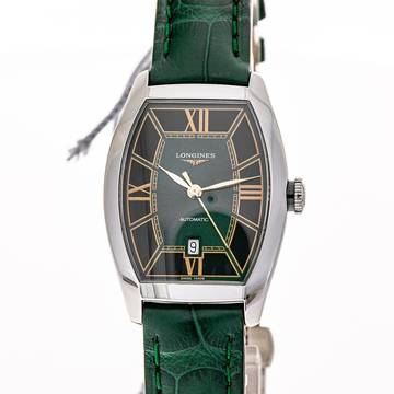  Longines Evidenza Automatic 26 X 30.6 Mm Green – L21424062 – NEW & UNWORN – 07/2025 Full Set 