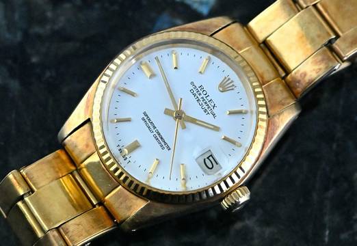  Rolex Datejust 31 6827 | white dial | crazy Oxidation | unpolishied 