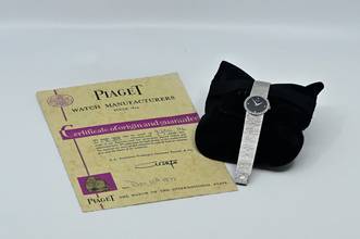 Thumbnail von Piaget Dancer Vintage rare Dress Watch | 9706 A 6 | Onyx Dial | Certificate