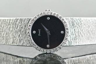 Thumbnail von Piaget Dancer Vintage rare Dress Watch | 9706 A 6 | Onyx Dial | Certificate