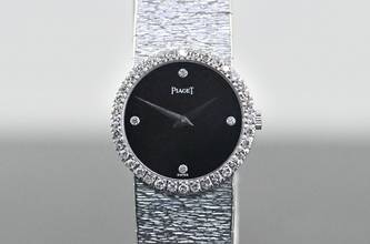 Thumbnail von Piaget Dancer Vintage rare Dress Watch | 9706 A 6 | Onyx Dial | Certificate