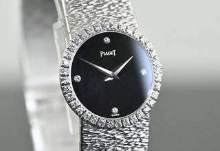 Thumbnail von Piaget Dancer Vintage rare Dress Watch | 9706 A 6 | Onyx Dial | Certificate