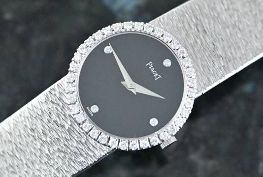  Piaget Dancer Vintage rare Dress Watch | 9706 A 6 | Onyx Dial | Certificate 