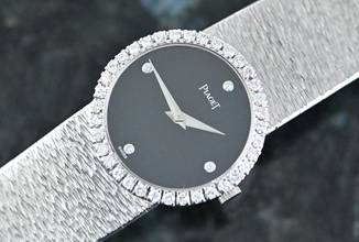  Piaget Dancer Vintage rare Dress Watch | 9706 A 6 | Onyx Dial | Certificate 