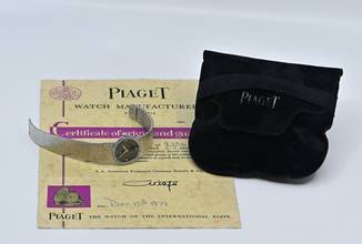 Thumbnail von Piaget Dancer Vintage rare Dress Watch | 9706 A 6 | Onyx Dial | Certificate