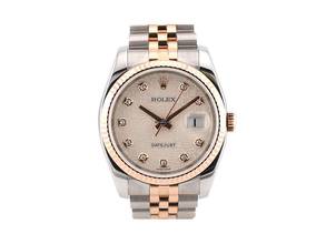 Thumbnail von Rolex Datejust 36 116231 Steel & Rose Gold With Jubilee Diamonds Dial - Full Set 36mm 2012
