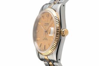 Thumbnail von Tudor Prince Date Stahl / Gold Linen Dial Automatik Ref. 74033 Papiere