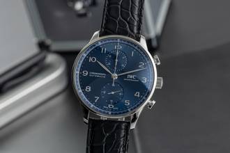 Thumbnail von IWC Portugieser Chronograph Edelstahl Automatik Herrenuhr IW371606 B&P