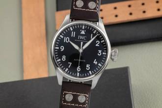 Thumbnail von IWC Große Fliegeruhr Big Pilot's Watch 43 Automatik Stahl Herrenuhr Ref IW329301 B&P