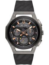  Bulova 98A162 Curv Chronograph Herrenuhr 44mm 3ATM 