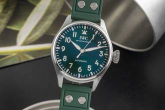 Thumbnail von IWC Große Fliegeruhr Big Pilot British Racing Green Stahl Automatik Herren Ref. IW329306 B&P 2022