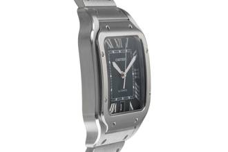 Thumbnail von Cartier Santos Stahl Green Dial Automatik Herren Ref WSSA0062 Box & Papiere 2023