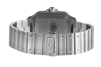 Thumbnail von Cartier Santos Stahl Green Dial Automatik Herren Ref WSSA0062 Box & Papiere 2023
