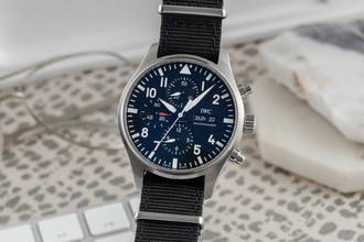 Thumbnail von IWC Fliegeruhr Chronograph Pilot´s Day-Date Chronograph Automatik Herrenuhr IW377709 B&P