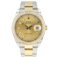 Thumbnail von Rolex Datejust 36 Steel Gold Jubilee Champagne Factory Diamond Bezel