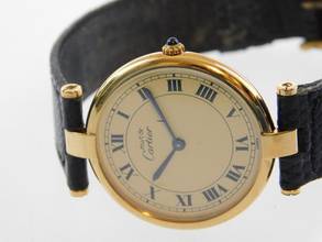 Thumbnail von Cartier Vendome 30mm Herrenuhr Rarität im TOP Zustand mit original Band & Schließe
