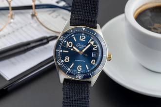  Glashütte Original SeaQ Stahl / Gold Automatik Herrenuhr Ref. 1-39-11-10-90-34  