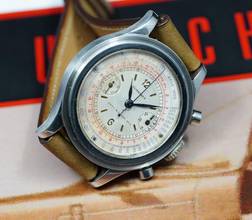  Longines SUPER RARE 13ZN TRE-TACCHE CHRONOGRAPH WITH SANDWICH DIAL 4974 